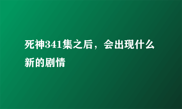 死神341集之后，会出现什么新的剧情