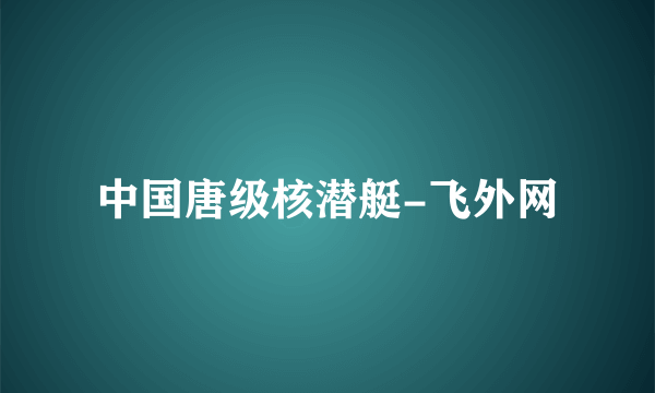 中国唐级核潜艇-飞外网