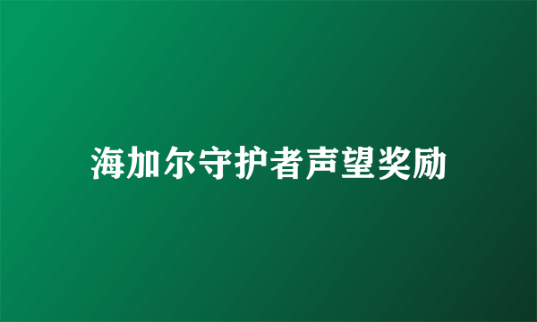 海加尔守护者声望奖励