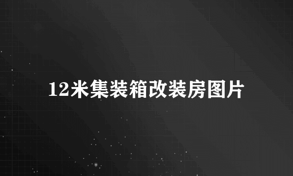 12米集装箱改装房图片