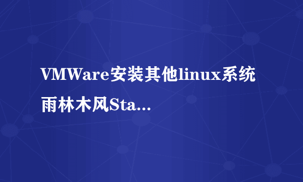 VMWare安装其他linux系统 雨林木风Start OS系统