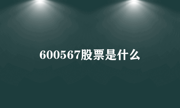 600567股票是什么