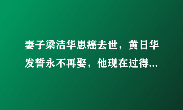 妻子梁洁华患癌去世，黄日华发誓永不再娶，他现在过得怎么样？