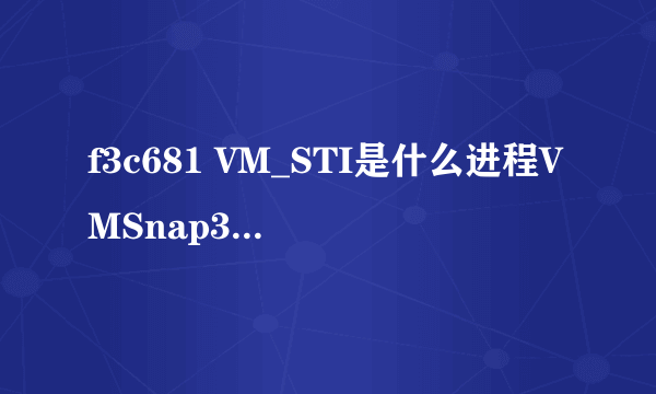 f3c681 VM_STI是什么进程VMSnap3 Domino是什么进程